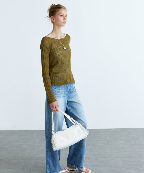 MIXXO MIXXO Layered Strap Knit Sweater