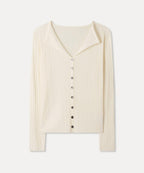 MIXXO MIXXO Open Collar Ribbed Summer Cardigan S
