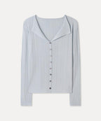 MIXXO MIXXO Open Collar Ribbed Summer Cardigan S
