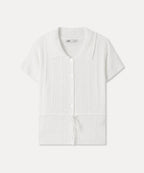 MIXXO MIXXO Cardigan Collar Neck String Short Sleeve