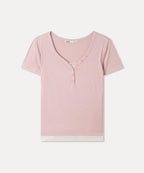 MIXXO MIXXO T-Shirt Button-up Layered