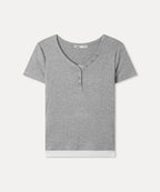 MIXXO MIXXO T-Shirt Button-up Layered