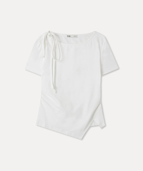 MIXXO MIXXO T-Shirt Shoulder Shirring Short Sleeve