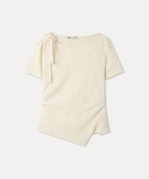 MIXXO MIXXO T-Shirt Shoulder Shirring Short Sleeve