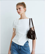 MIXXO MIXXO T-Shirt Shoulder Shirring Short Sleeve