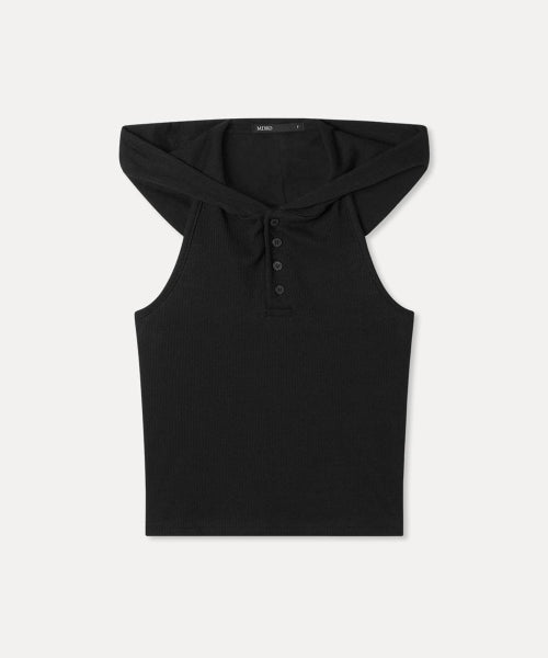 MIXXO MIXXO Ribbed Tank Top Hoodie