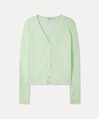 MIXXO MIXXO V-neck See-through Cardigan