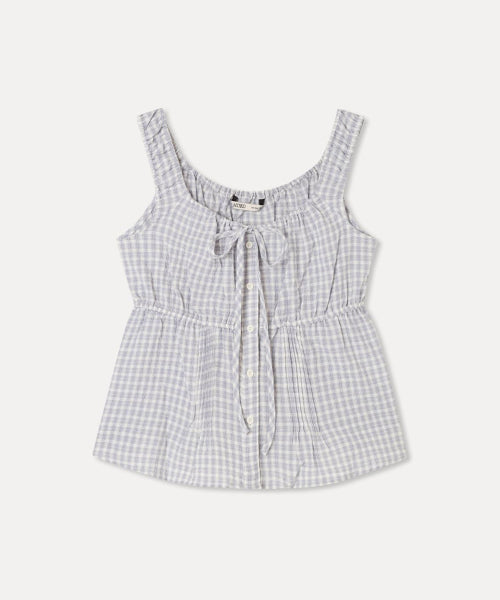 MIXXO MIXXO Ribbon Shirring Tank Top Blouse - Size S