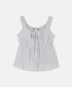 MIXXO MIXXO Ribbon Shirring Tank Top Blouse - Size S