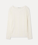 MIXXO MIXXO See-through Cable Loose Fit Long Sleeve Knit