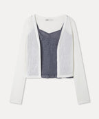 MIXXO MIXXO Shirring Tank Top Cardigan S