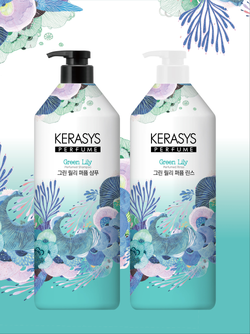 KERASYS Kerasys Perfume Shampoo + Rinse of your choice 980ml (White Daisy/Violet Rose/Green Lily)