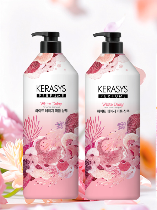 KERASYS Kerasys Perfume Shampoo + Rinse of your choice 980ml (White Daisy/Violet Rose/Green Lily)