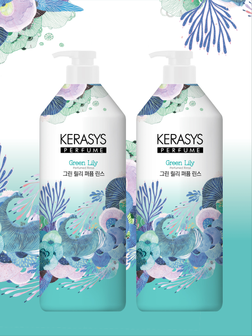 KERASYS Kerasys Perfume Shampoo + Rinse of your choice 980ml (White Daisy/Violet Rose/Green Lily)
