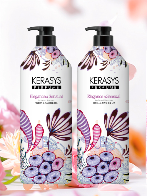 KERASYS Perfume Shampoo + Rinse 980ml 2-pack (Lovely Romantic/Elegance Sensual)
