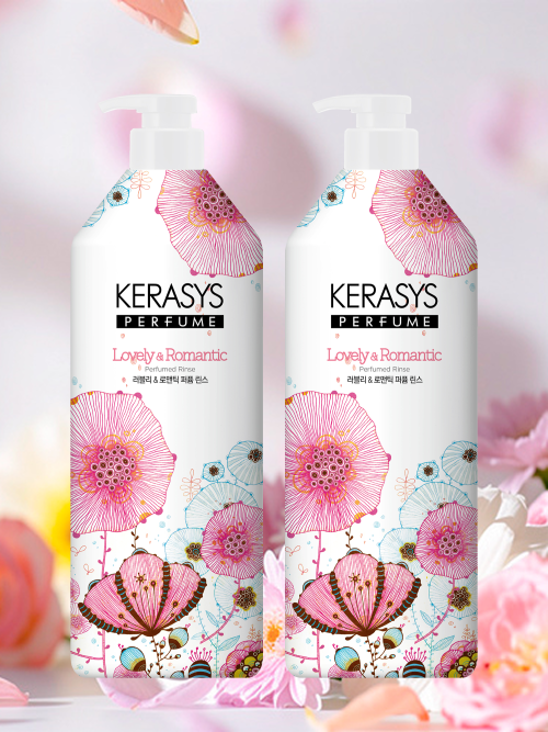 KERASYS Perfume Shampoo + Rinse 980ml 2-pack (Lovely Romantic/Elegance Sensual)
