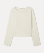 MIXXO MIXXO Boat Neck Wrap Button Knit Sweater