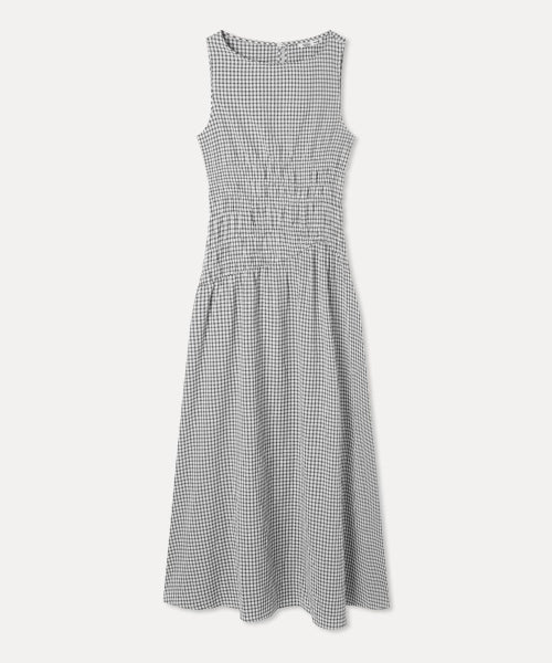 MIXXO MIXXO Midi Dress Check Banding