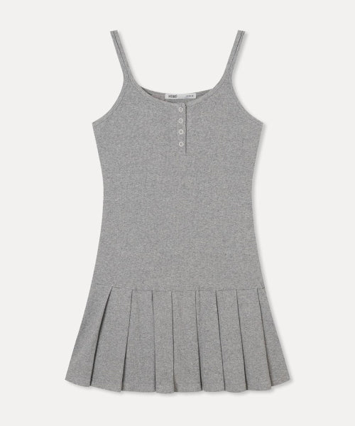 MIXXO MIXXO Pleated Layered Mini Dress S
