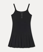 MIXXO MIXXO Pleated Layered Mini Dress S