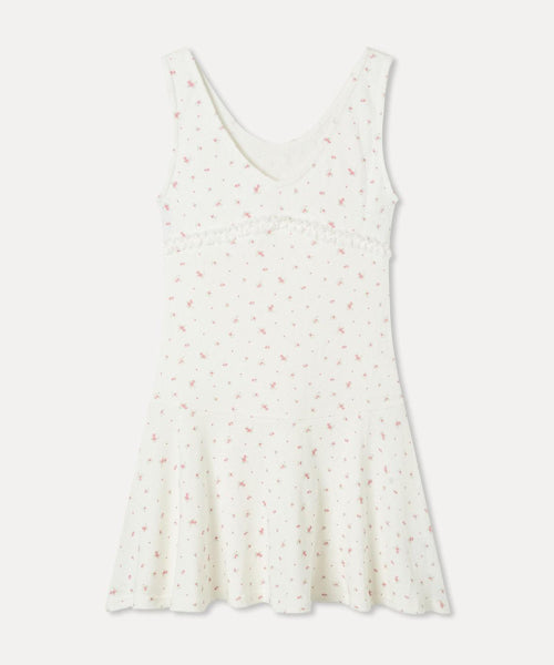 MIXXO MIXXO V-neck ribbon mini dress