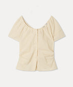 MIXXO MIXXO U-neck Shirring Blouse - Size C