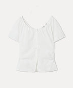 MIXXO MIXXO U-neck Shirring Blouse - Size C