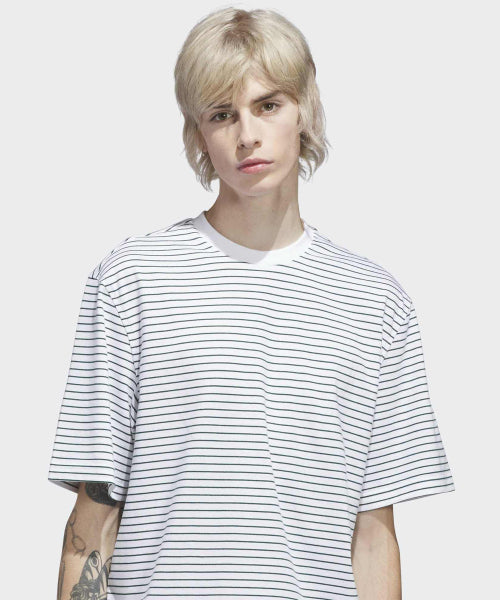 ADIDAS ADIDAS T-Shirt Yarn Dyed - White:Green