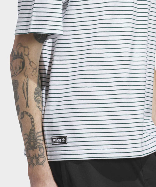 ADIDAS ADIDAS T-Shirt Yarn Dyed - White:Green