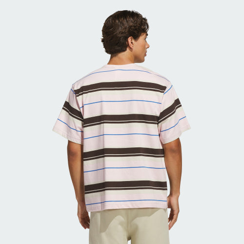 ADIDAS ADIDAS Striped Crew Neck Tee Size