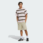 ADIDAS ADIDAS Striped Crew Neck Tee Size