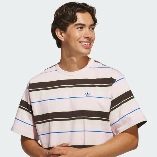 ADIDAS ADIDAS Striped Crew Neck Tee Size