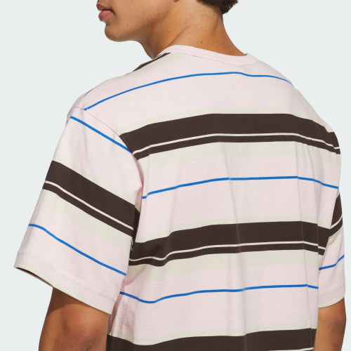 ADIDAS ADIDAS Striped Crew Neck Tee Size