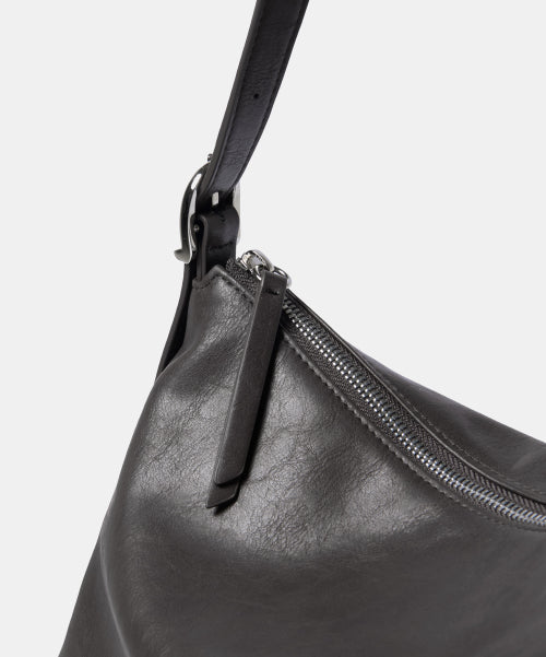MUSINSA STANDARD WOMAN MUSINSA STANDARD WOMAN Women's Buckle Slouchy Shoulder Bag Dark Gray