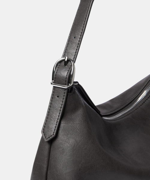 MUSINSA STANDARD WOMAN MUSINSA STANDARD WOMAN Women's Buckle Slouchy Shoulder Bag Dark Gray