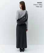 MUSINSA STANDARD WOMAN MUSINSA STANDARD WOMAN Crescent Hobo Bag Black