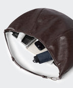 MUSINSA STANDARD WOMAN MUSINSA STANDARD WOMAN Crescent Hobo Bag Dark Brown