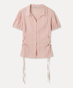 MIXXO MIXXO Sheer Lace-Up Blouse C