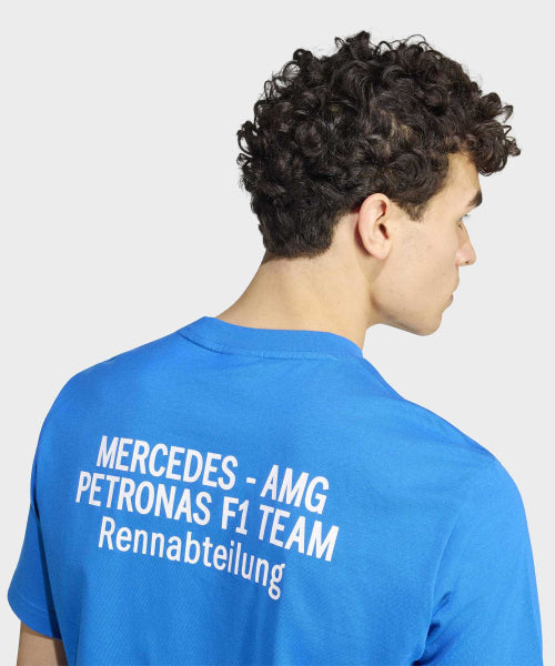 ADIDAS ADIDAS T-Shirt Mercedes AMG F1 Team Bluebird:White