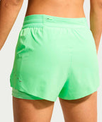 NIKE NIKE Running Shorts Mid-Rise 2-in-1 Women - Illusion Green