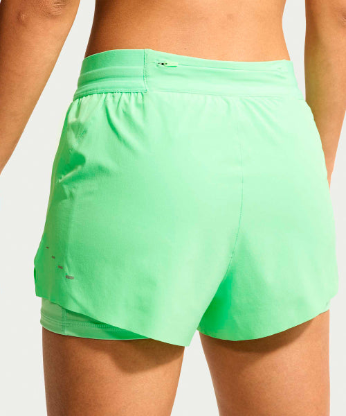 NIKE NIKE Running Shorts Mid-Rise 2-in-1 Women - Illusion Green