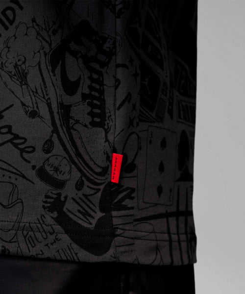 NIKE Nike T-Shirt M - Black: University Red