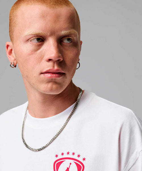 NIKE Nike T-Shirt M - White: University Blue