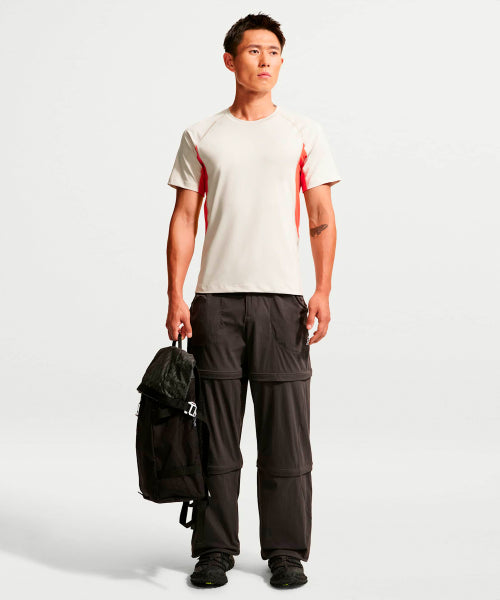 NIKE NIKE T-Shirt M - Light Orewood Brown:Light Crimson:Summit White