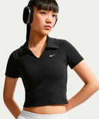 NIKE NIKE T-Shirt Sportswear Tight Crop Polo - Size