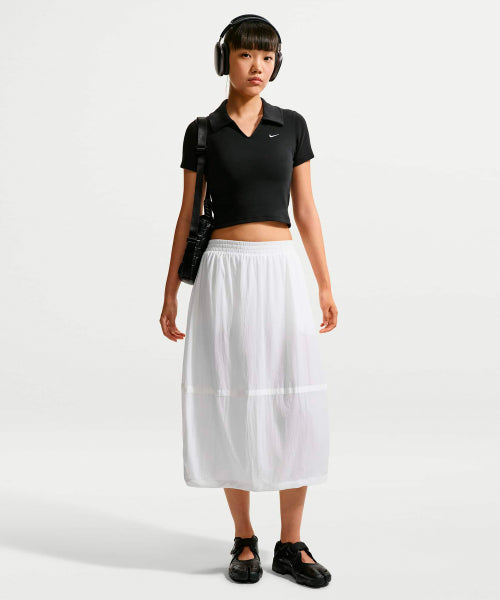 NIKE NIKE T-Shirt Sportswear Tight Crop Polo - Size