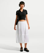 NIKE NIKE T-Shirt Sportswear Tight Crop Polo - Size