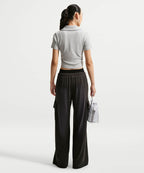 NIKE NIKE T-Shirt Sportswear Tight Crop Polo - Wolf Gray