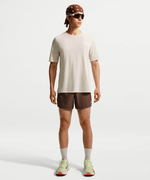 NIKE NIKE T-Shirt M - Light Orewood Brown:Summit White