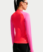 NIKE NIKE T-Shirt Quarter Zip Long Sleeve - Light Crimson